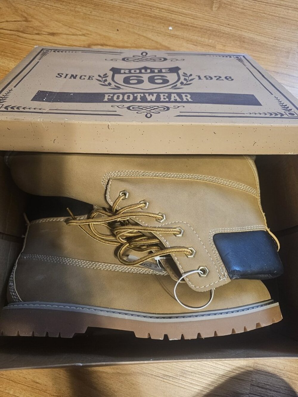Route 66 Mens Boots Work Mens Size 12 44103 Camel Lace Up